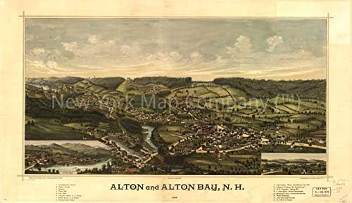 1888 מפה | אלטון ומפרץ אלטון, N.H. 1888 | אלטון | אלטון נ.